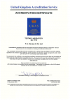 UKAS 17025 Certificate
